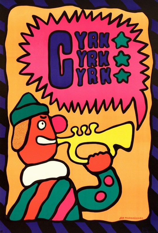 Cyrk - Klown z trąbką, Circus - Clown with trumpet, Mlodozeniec Jan Cyrk - Klown z trąbką, Circus - Clown with trumpet, Mlodozeniec Jan