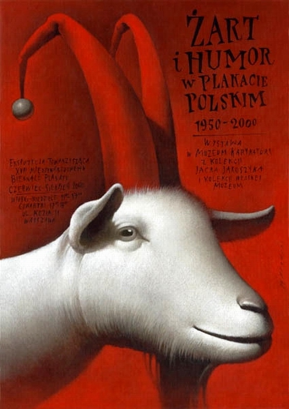 Zart i humor w plakacie polskim, Joke and Humor in Polish poster, Walkuski Wieslaw